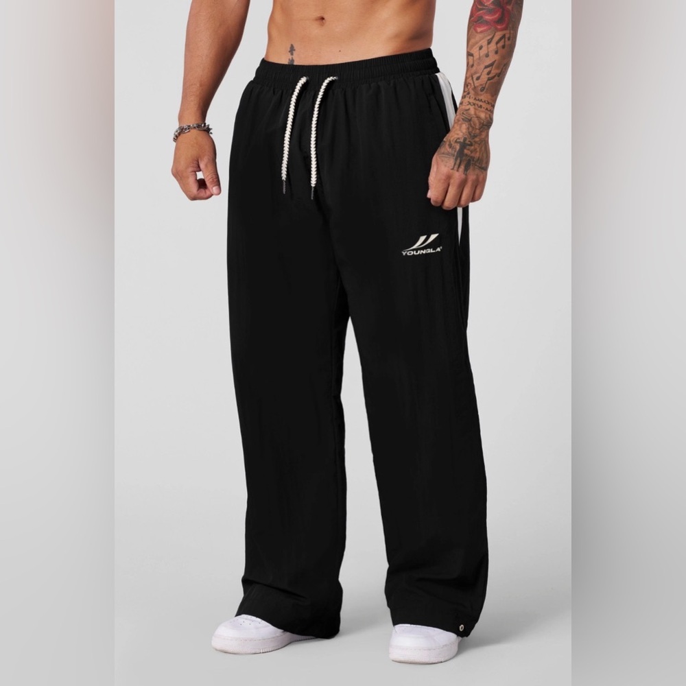 YoungLA 2042 Encore Track Pants, Black, Size Medium, NWT